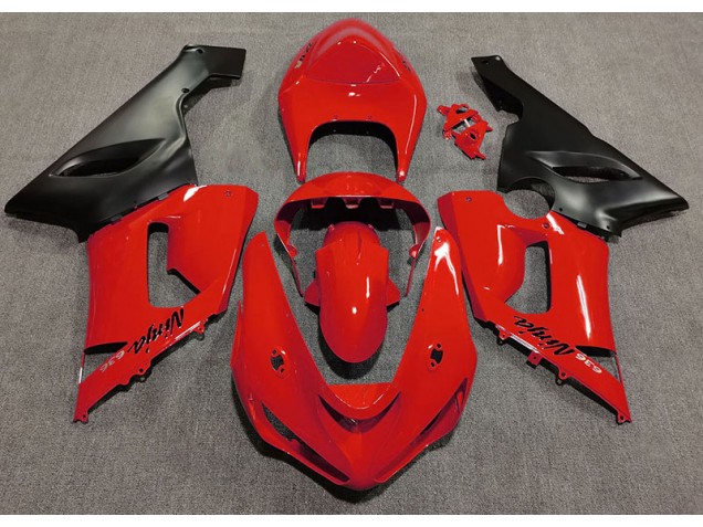 05-06 Rouge Brillant ZX6R Carénage Moto 05-06 Rouge Brillant ZX6R Carénage Moto