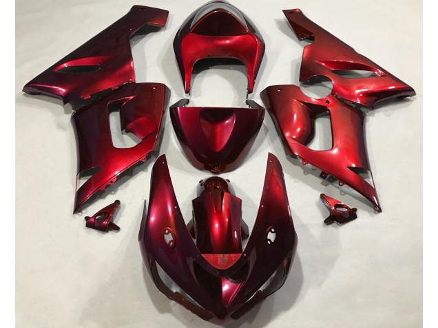 05-06 Rouge Métallisé ZX6R Carénage Moto 05-06 Rouge Métallisé ZX6R Carénage Moto
