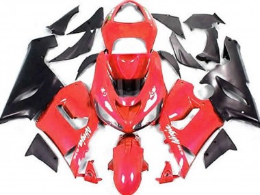 05-06 Rouge & Noir Mat ZX6R Carénage Moto