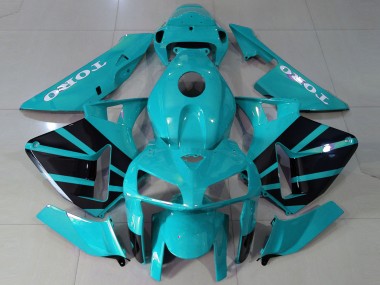 05-06 Style Bleu Sarcelle OEM CBR600RR Carénage Moto