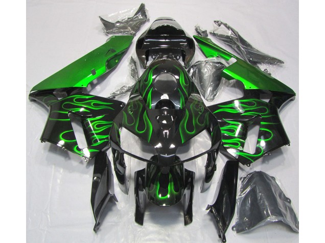 05-06 Verde Vibrante Fiamma CBR600RR Carénage Moto 05-06 Verde Vibrante Fiamma CBR600RR Carénage Moto