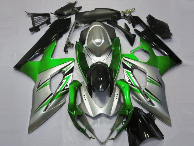 05-06 Vert Argent & Noir GSXR 1000 Carénage Moto 05-06 Vert Argent & Noir GSXR 1000 Carénage Moto