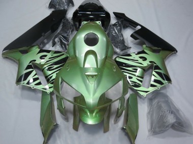 05-06 Vert Clair Flamme CBR600RR Carénage Moto