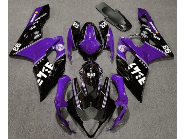 05-06 Violet Brillant & Noir Personnalisé GSXR 1000 Carénage Moto