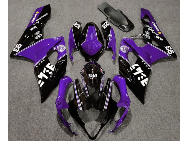 05-06 Violet Brillant & Noir Personnalisé GSXR 1000 Carénage Moto 05-06 Violet Brillant & Noir Personnalisé GSXR 1000 Carénage Moto