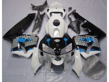 05-06 Éclaboussures Bleues CBR600RR Carénage Moto