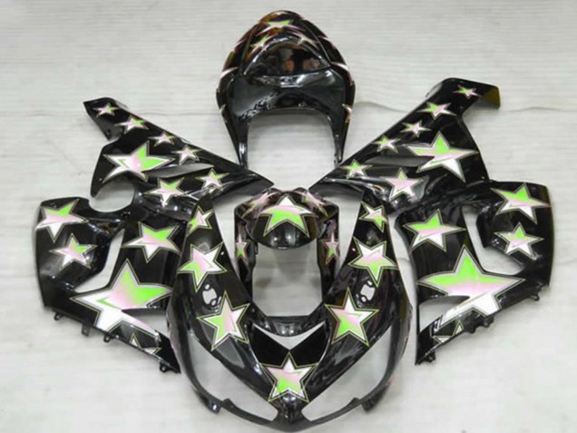 05-06 Étoile Verte ZX6R Carénage Moto 05-06 Étoile Verte ZX6R Carénage Moto