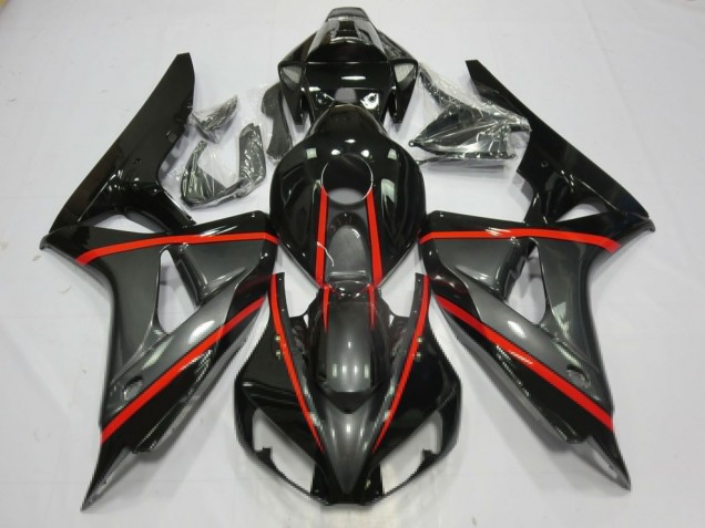 06-07 Argent & Noir CBR1000RR Carénage Moto 06-07 Argent & Noir CBR1000RR Carénage Moto