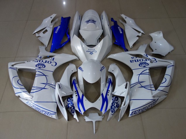 06-07 Blanc Corona GSXR 600-750 Carénage Moto 06-07 Blanc Corona GSXR 600-750 Carénage Moto