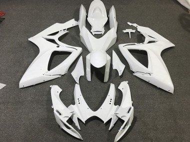 06-07 Blanc Mat GSXR 600-750 Carénage Moto