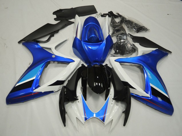 06-07 Bleu & Blanc GSXR 600-750 Carénage Moto 06-07 Bleu & Blanc GSXR 600-750 Carénage Moto