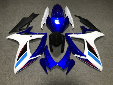 06-07 Bleu Blanc & Noir GSXR 600-750 Carénage Moto