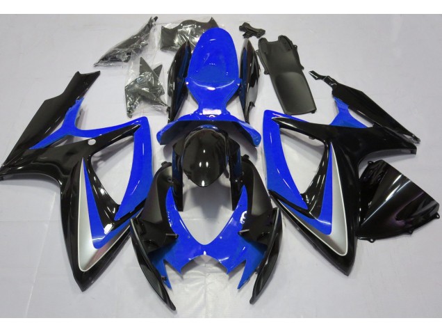 06-07 Bleu Brillant Débadgé GSXR 600-750 Carénage Moto 06-07 Bleu Brillant Débadgé GSXR 600-750 Carénage Moto