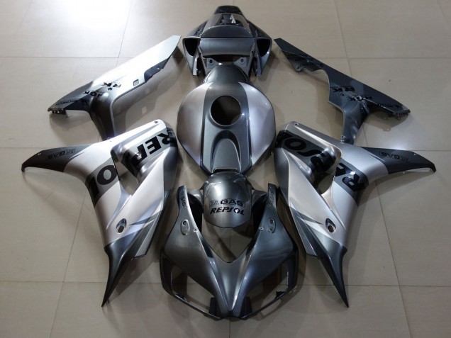 06-07 Conception De Style Argent Repsol CBR1000RR Carénage Moto 06-07 Conception De Style Argent Repsol CBR1000RR Carénage Moto