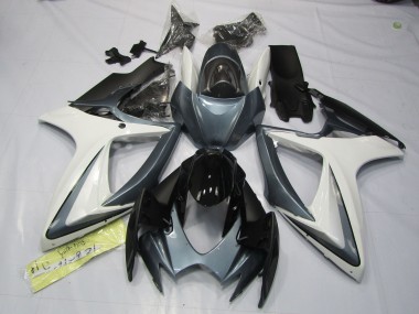 06-07 Gris & Blanc GSXR 600-750 Carénage Moto