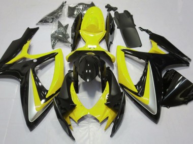 06-07 Jaune Brillant Débadgé GSXR 600-750 Carénage Moto