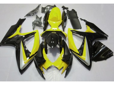 06-07 Jaune Brillant Débadgé GSXR 600-750 Carénage Moto