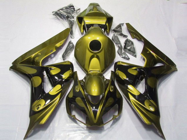 06-07 Jaune Brillant & Noir CBR1000RR Carénage Moto 06-07 Jaune Brillant & Noir CBR1000RR Carénage Moto