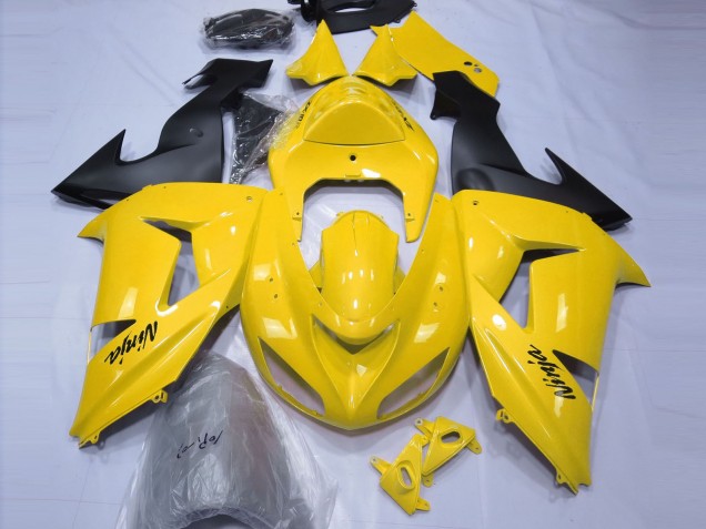 06-07 Jaune Brillant ZX10R Carénage Moto 06-07 Jaune Brillant ZX10R Carénage Moto