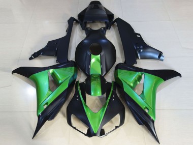 06-07 Noir Mat & Vert CBR1000RR Carénage Moto