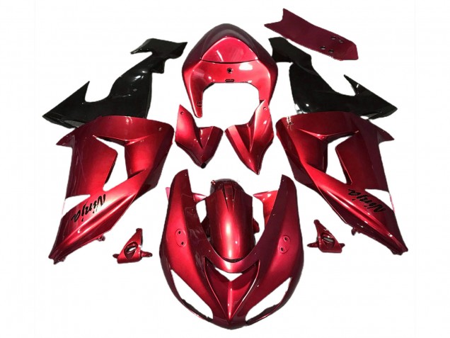 06-07 Rouge Brillant ZX10R Carénage Moto 06-07 Rouge Brillant ZX10R Carénage Moto