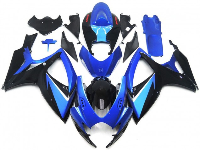 06-07 Spécial Bleu & Noir GSXR 600-750 Carénage Moto 06-07 Spécial Bleu & Noir GSXR 600-750 Carénage Moto