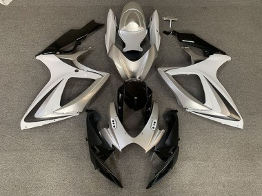 06-07 Style Blanc Argenté OEM GSXR 600-750 Carénage Moto