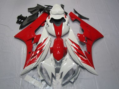 06-07 Style Rouge & Blanc R6 Carénage Moto