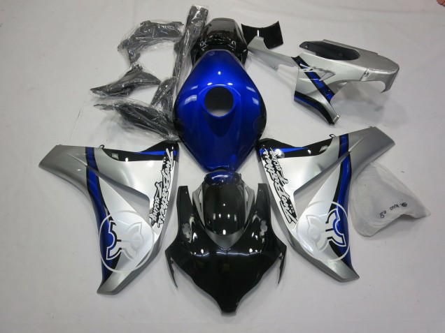 06-07 Tbr Bleu & Argent CBR1000RR Carénage Moto 06-07 Tbr Bleu & Argent CBR1000RR Carénage Moto