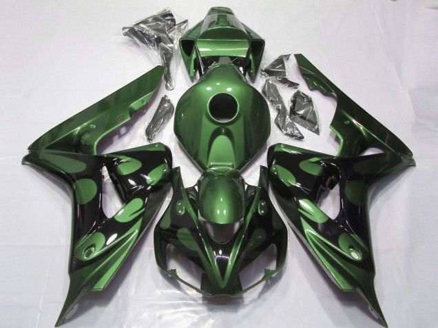 06-07 Vert Brillant & Noir CBR1000RR Carénage Moto 06-07 Vert Brillant & Noir CBR1000RR Carénage Moto