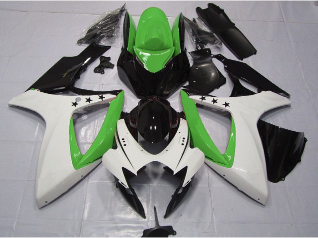 06-07 Étoile Verte GSXR 600-750 Carénage Moto 06-07 Étoile Verte GSXR 600-750 Carénage Moto