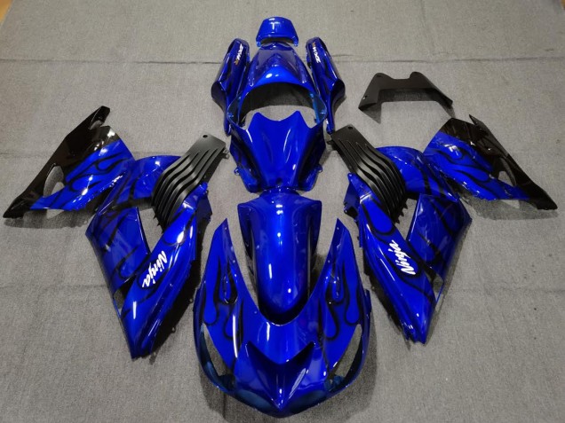06-11 Bleu Brillant ZX14R Carénage Moto 06-11 Bleu Brillant ZX14R Carénage Moto