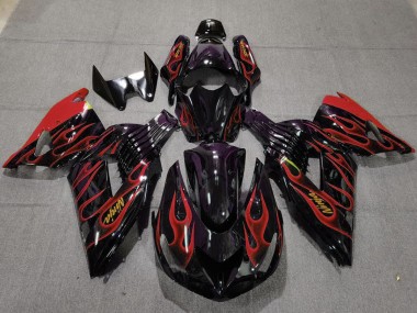 06-11 Rosso Fiamma ZX14R Carénage Moto