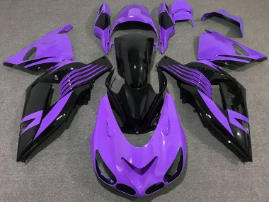 06-11 Violet Vif ZX14R Carénage Moto