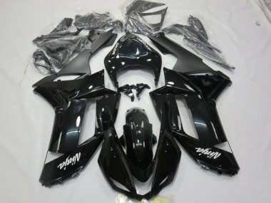 07-08 Autocollant Blanc Noir Brillant ZX6R Carénage Moto
