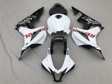 07-08 Blanc Mat & Rouge Repsol CBR600RR Carénage Moto