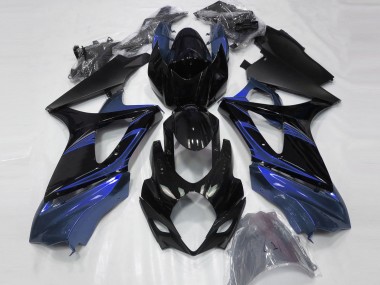 07-08 Bleu & Noir Brillant GSXR 1000 Carénage Moto