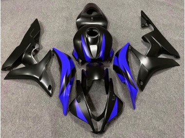 07-08 Design Noir Mat & Bleu CBR600RR Carénage Moto