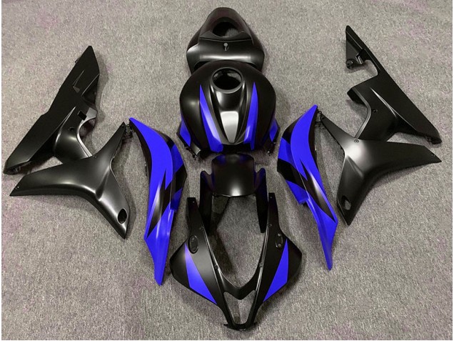 07-08 Design Noir Mat & Bleu CBR600RR Carénage Moto 07-08 Design Noir Mat & Bleu CBR600RR Carénage Moto