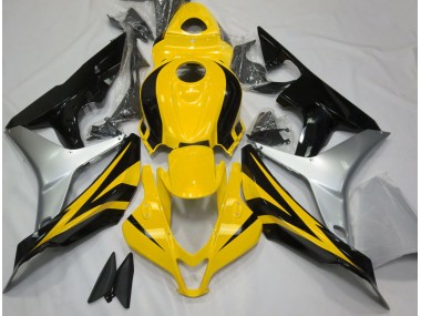07-08 Jaune Brillant Argent & Noir CBR600RR Carénage Moto