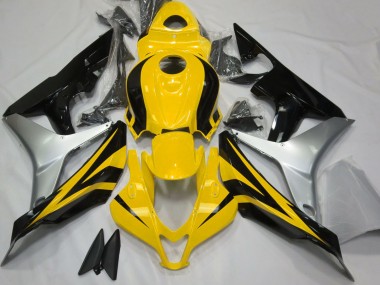 07-08 Jaune Brillant Argent & Noir CBR600RR Carénage Moto