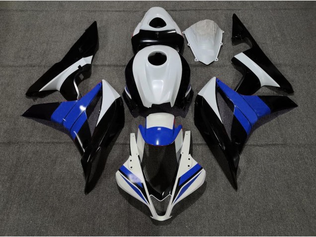 07-08 Noir Blanc & Bleu CBR600RR Carénage Moto 07-08 Noir Blanc & Bleu CBR600RR Carénage Moto