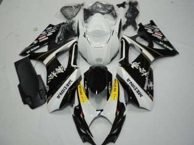 07-08 Noir & Blanc GSXR 1000 Carénage Moto