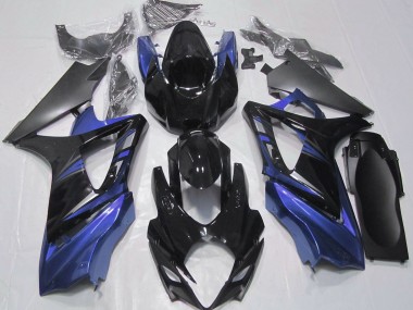 07-08 Noir Brillant & Bleu GSXR 1000 Carénage Moto