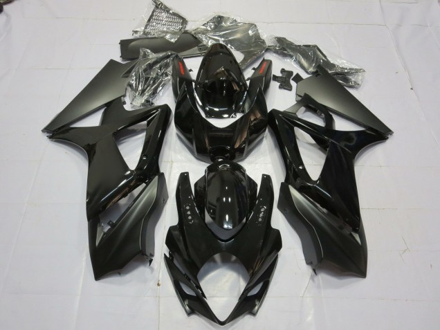 07-08 Noir Brillant & Mat GSXR 1000 Carénage Moto 07-08 Noir Brillant & Mat GSXR 1000 Carénage Moto