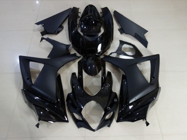 07-08 Noir Brillant & Mat Uni GSXR 1000 Carénage Moto