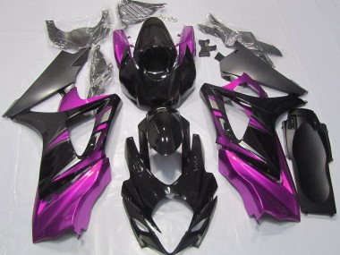 07-08 Noir Brillant & Rose GSXR 1000 Carénage Moto