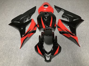 07-08 Noir Brillant & Rouge CBR600RR Carénage Moto