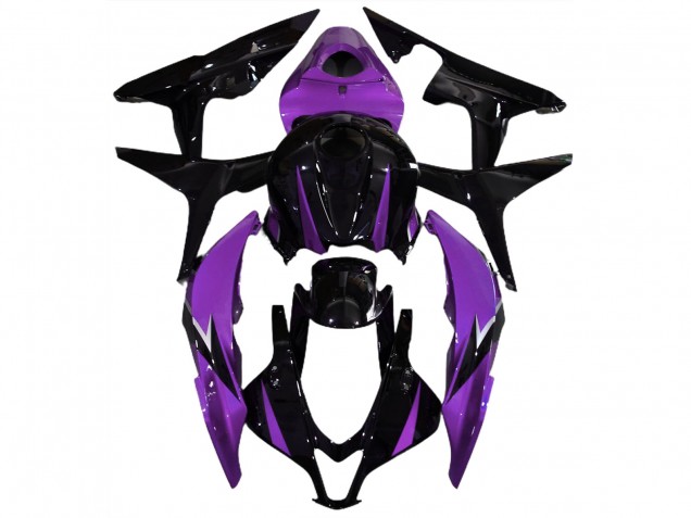 07-08 Noir Brillant & Violet CBR600RR Carénage Moto 07-08 Noir Brillant & Violet CBR600RR Carénage Moto