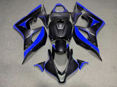 07-08 Noir Mat & Bleu CBR600RR Carénage Moto